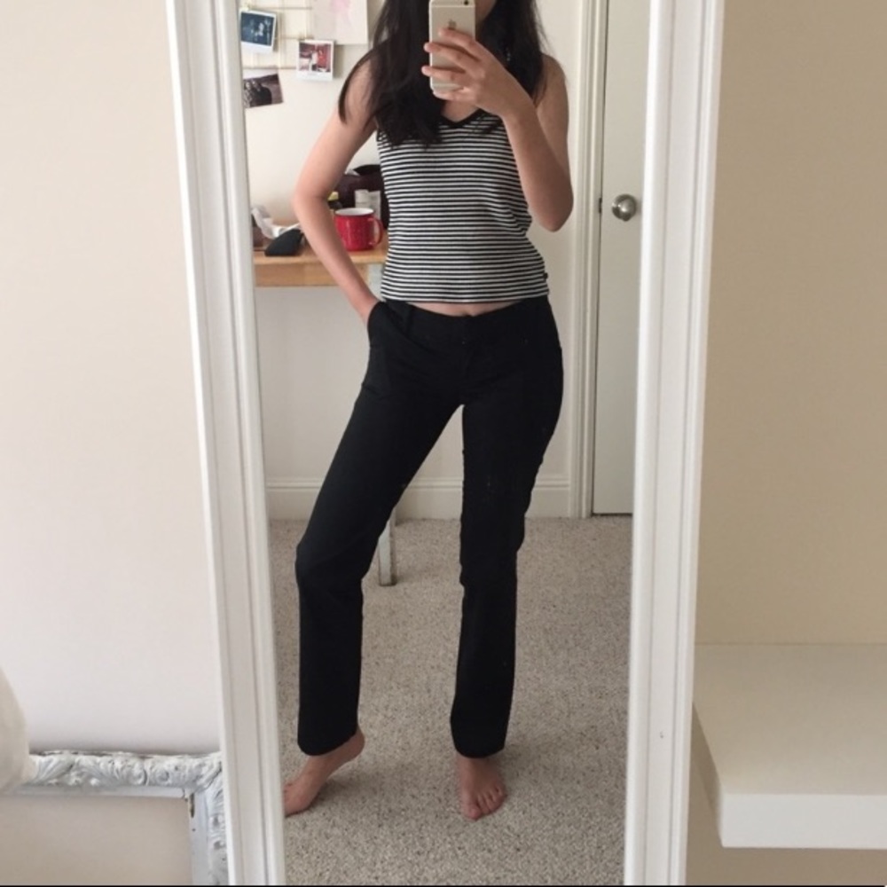 Ann Taylor Boot Cut Black Slacks US4
